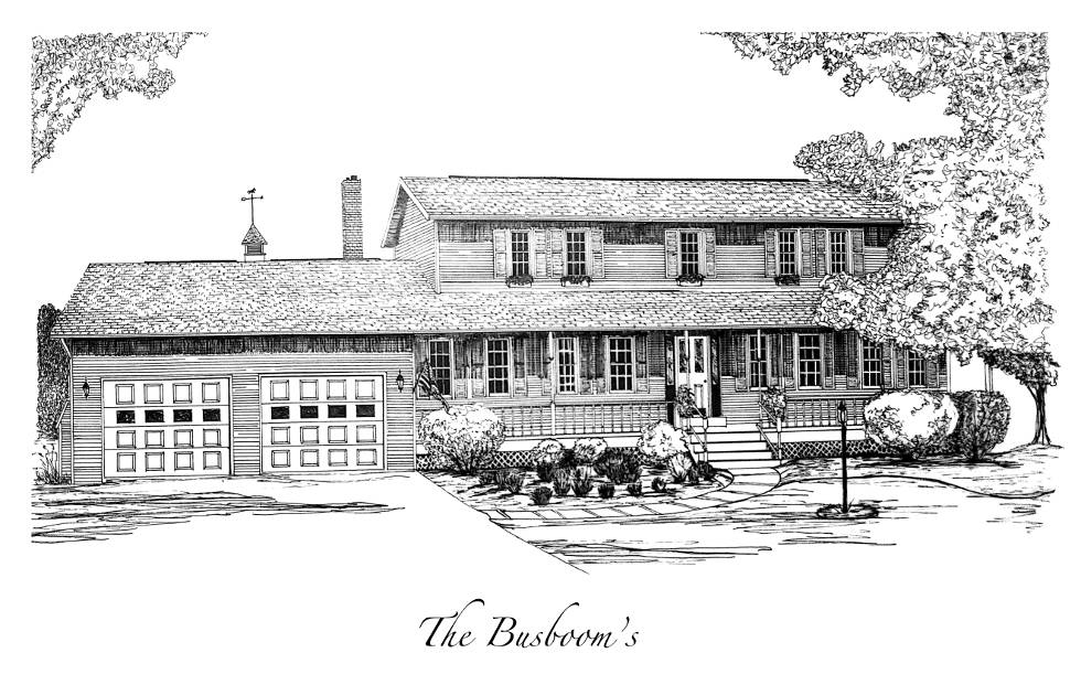 Busboom - Hand drawn renderings of residential properties